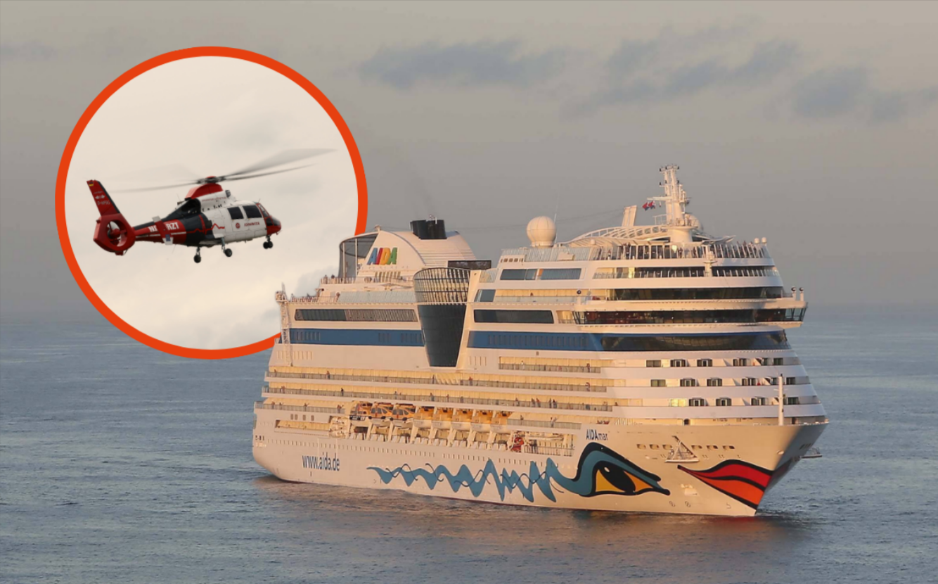 Medizinischer Notfall auf Kreuzfahrtschiff - 12-jähriger Junge muss von Luftwaffe evakuiert werden